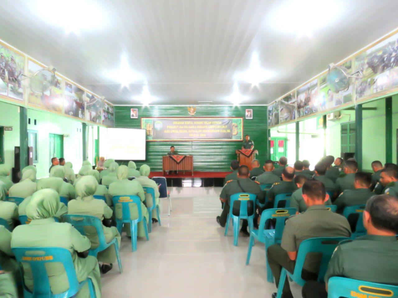 Kodim 0101/BS Kedatangan Tim Ceramah Bintaldam IM