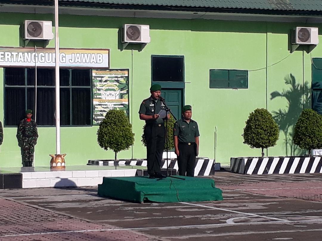 Kodim 0102/ Pidie Gelar Upacara Bendera Dalam Rangka Harkitnas