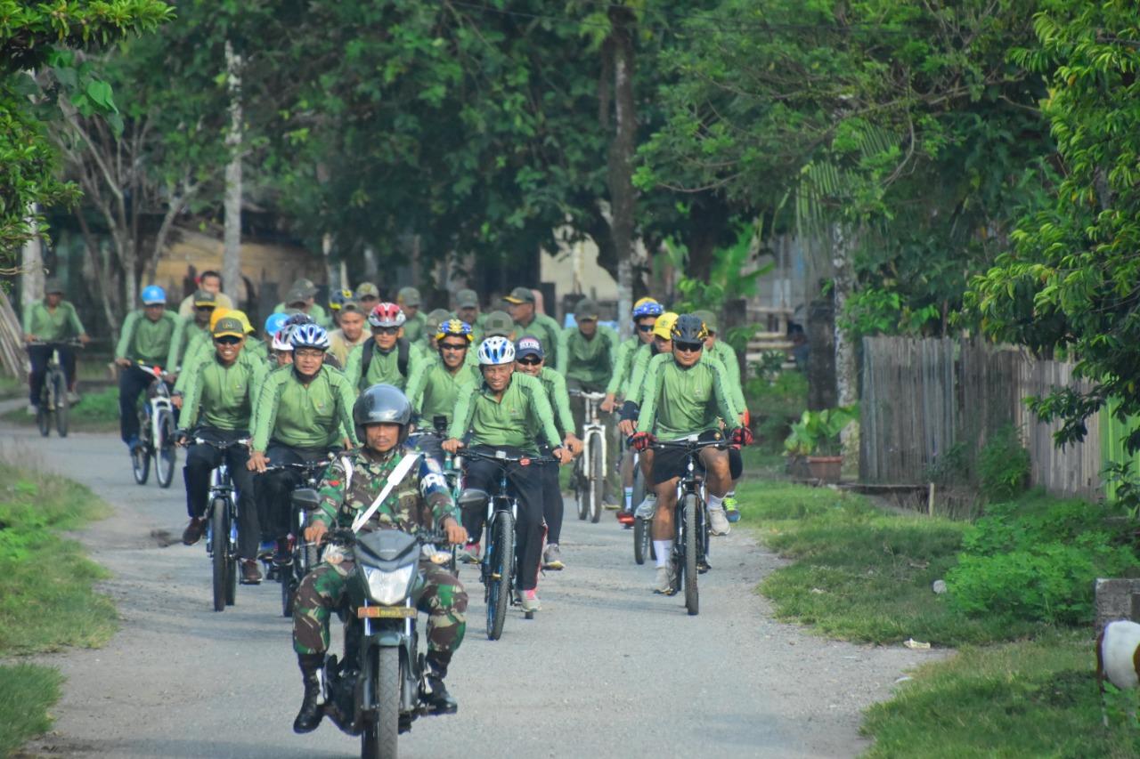Ngabuburit, Korem 012/TU Laksanakan Sepeda Santai Bersama
