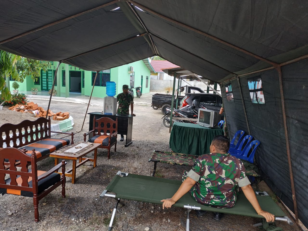 Kodim 0104/Atim Sediakan Rest Area Bagi Pemudik
