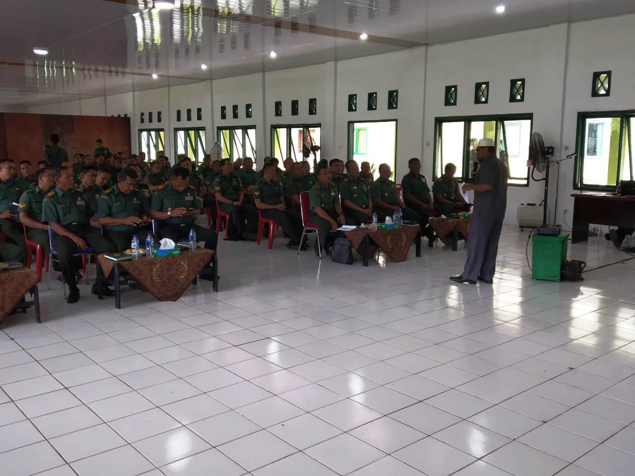 Babinsa Jajaran Kodim 0105 Menerima Sosialisasi Ketahanan Pangan
