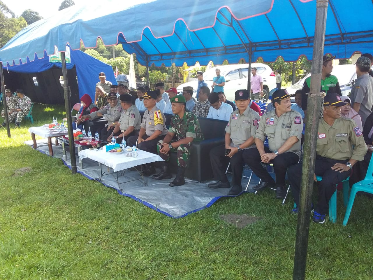 Pasiops Kodim Aceh Jaya Hadiri Pengukuhan Kampung Siaga Bencana