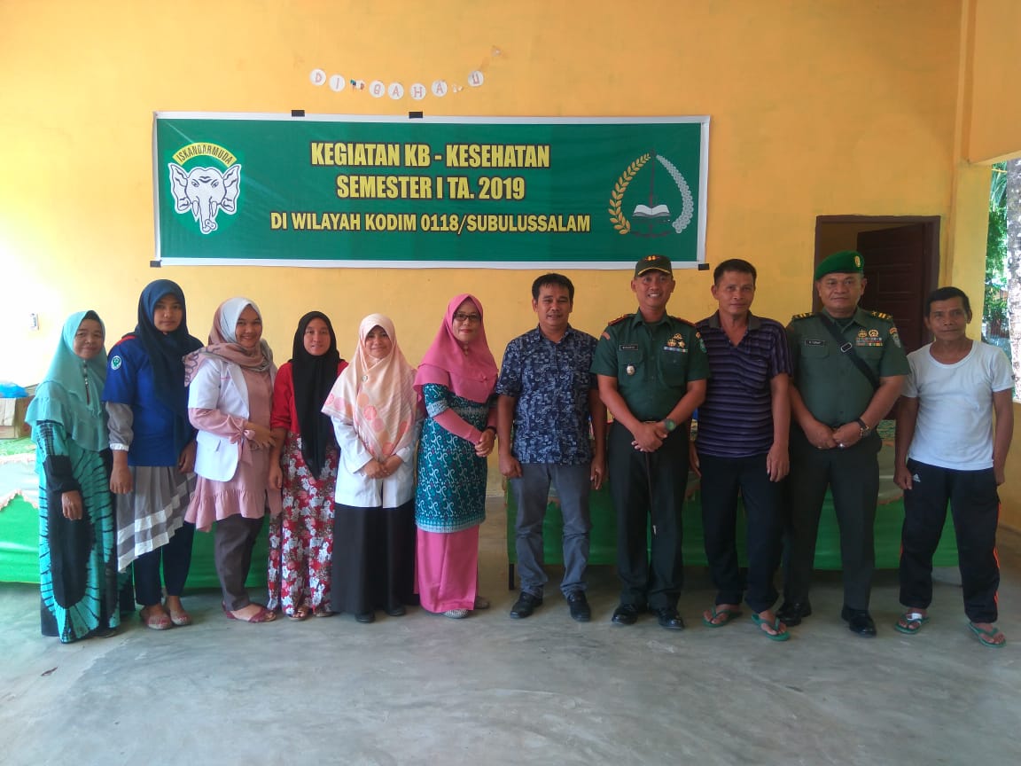 Kodim 0118/Subulussalam Bersama BKKBN Gelar KB Kesehatan