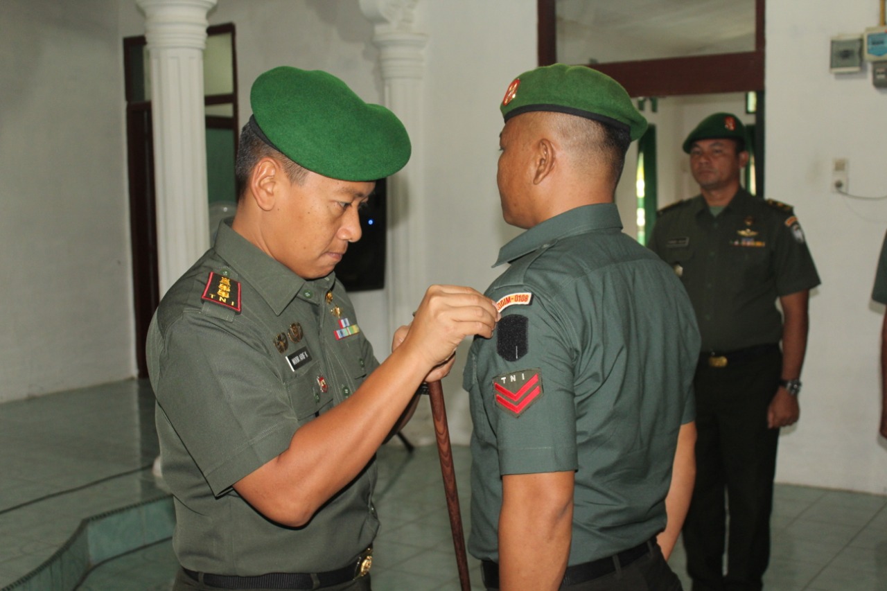 Dandim Agara Pimpin Korp Prapot Pindah Satuan Antar Kotama