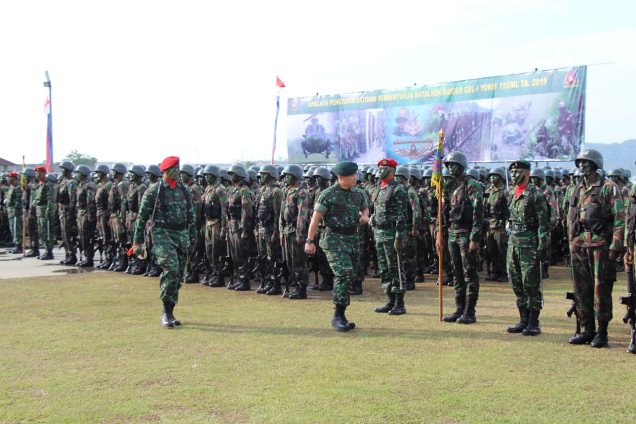 Pangdam IM Resmi Tutup Latihan Pembentukan Yonif Raider 115/ ML