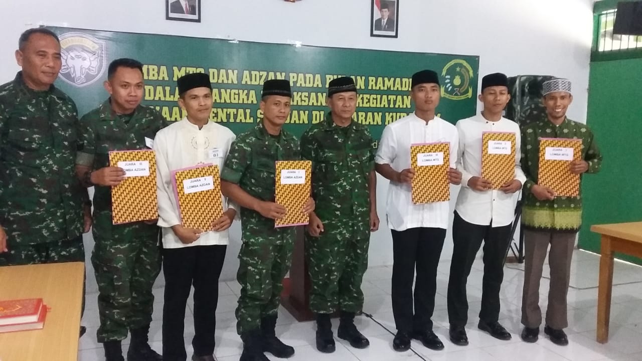 Semarakkan Bulan Suci Ramadhan, Kudam IM Adakan Lomba MTQ dan Adzan