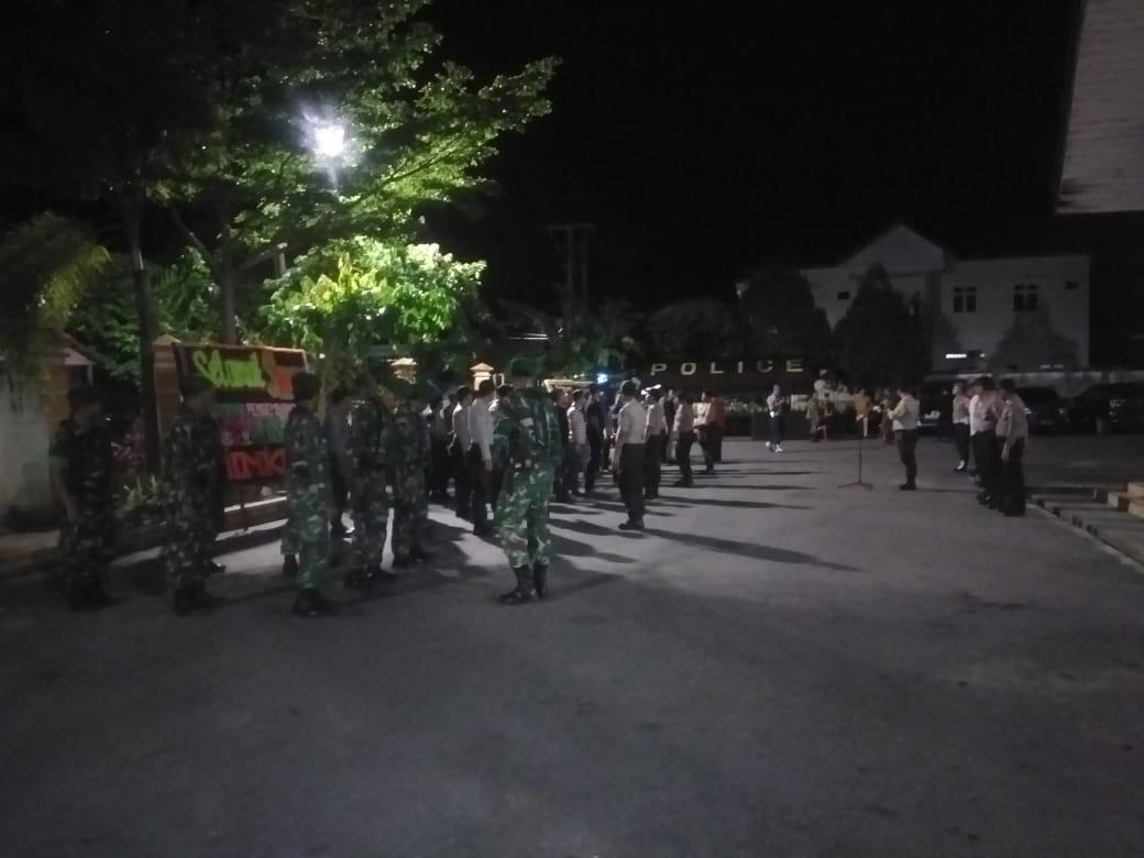 TNI-Polri Aceh Selatan Gelar Apel Gabungan Dalam Rangka Pengamanan Rapat Pleno Terbuka Tingkat Kabupaten