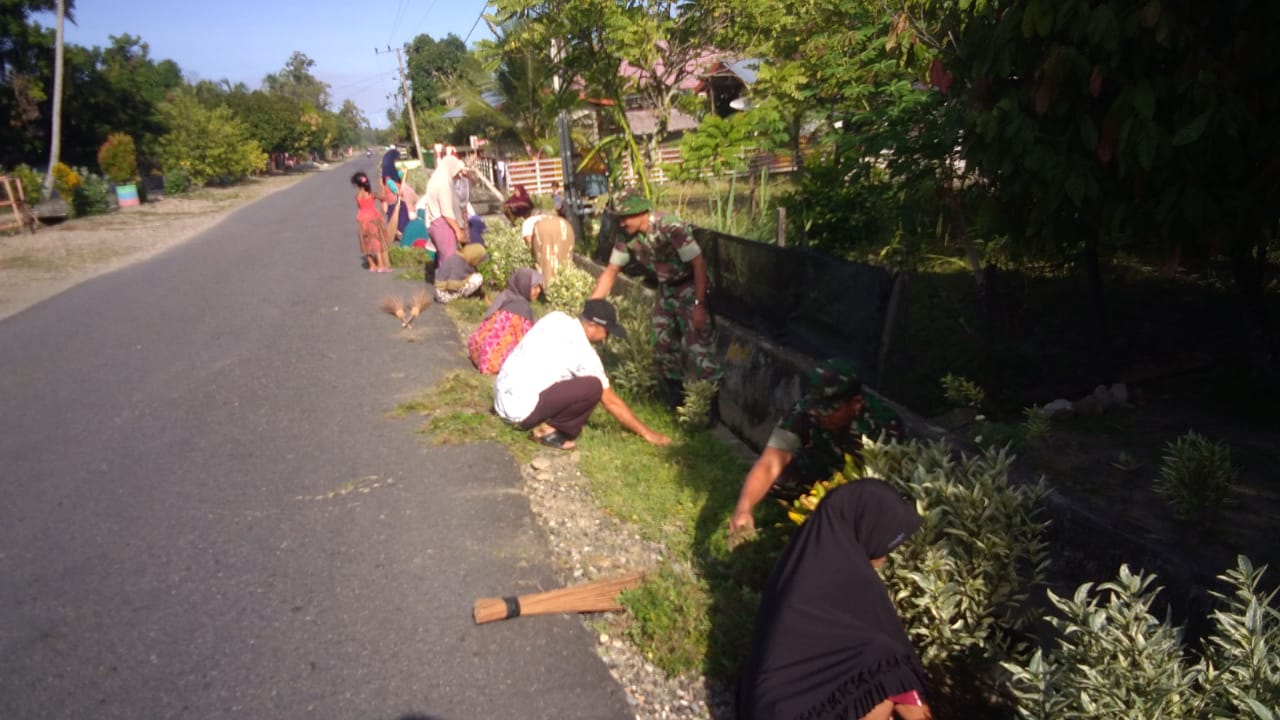 Serma Mutrizal Ajak Masyarakat Gotong Royong