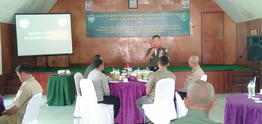 Dandim Agara Gelar Komsos dengan Apem yang Solid