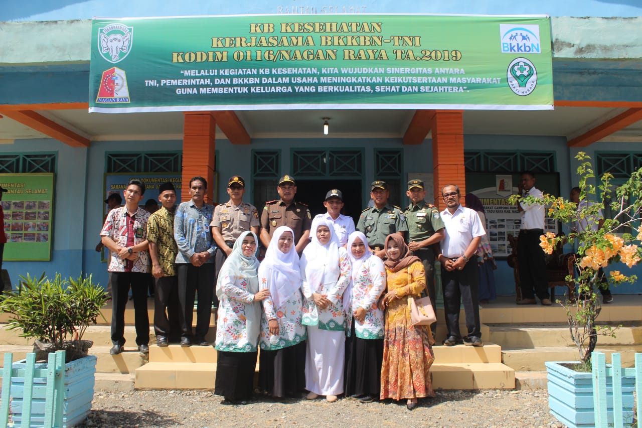 Kodim 0116/Nagan Raya Canangkan Program KB Kesehatan
