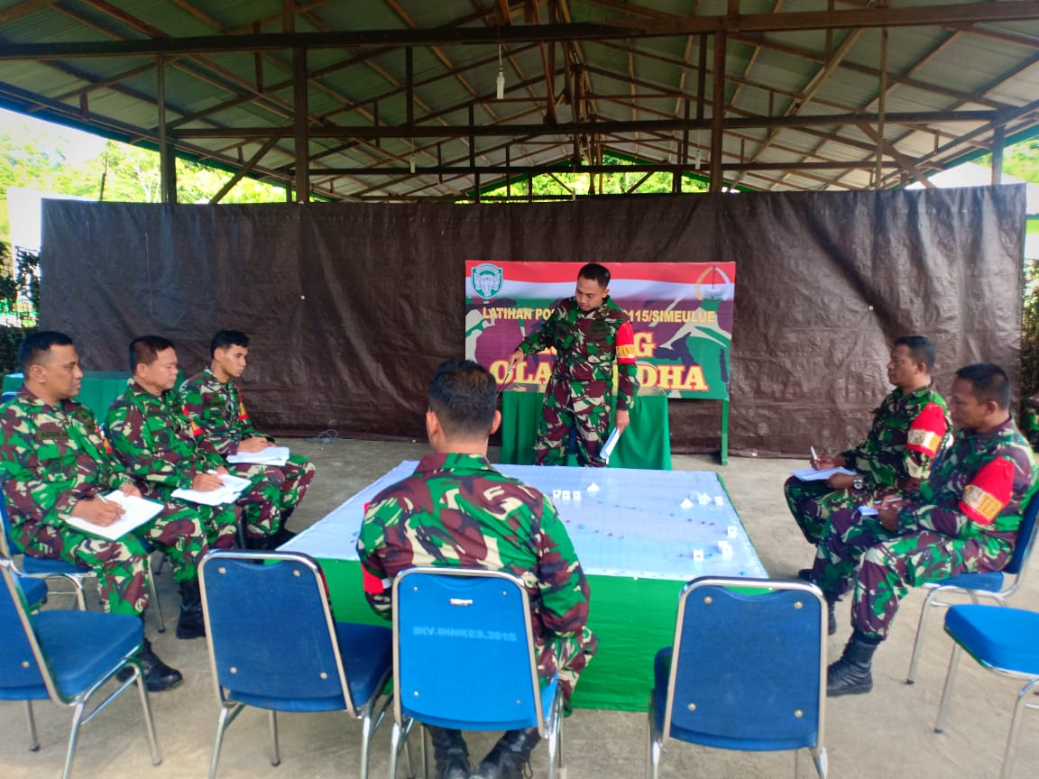 Kodim 0115/Simeulue Selengarakan Latihan Posko I