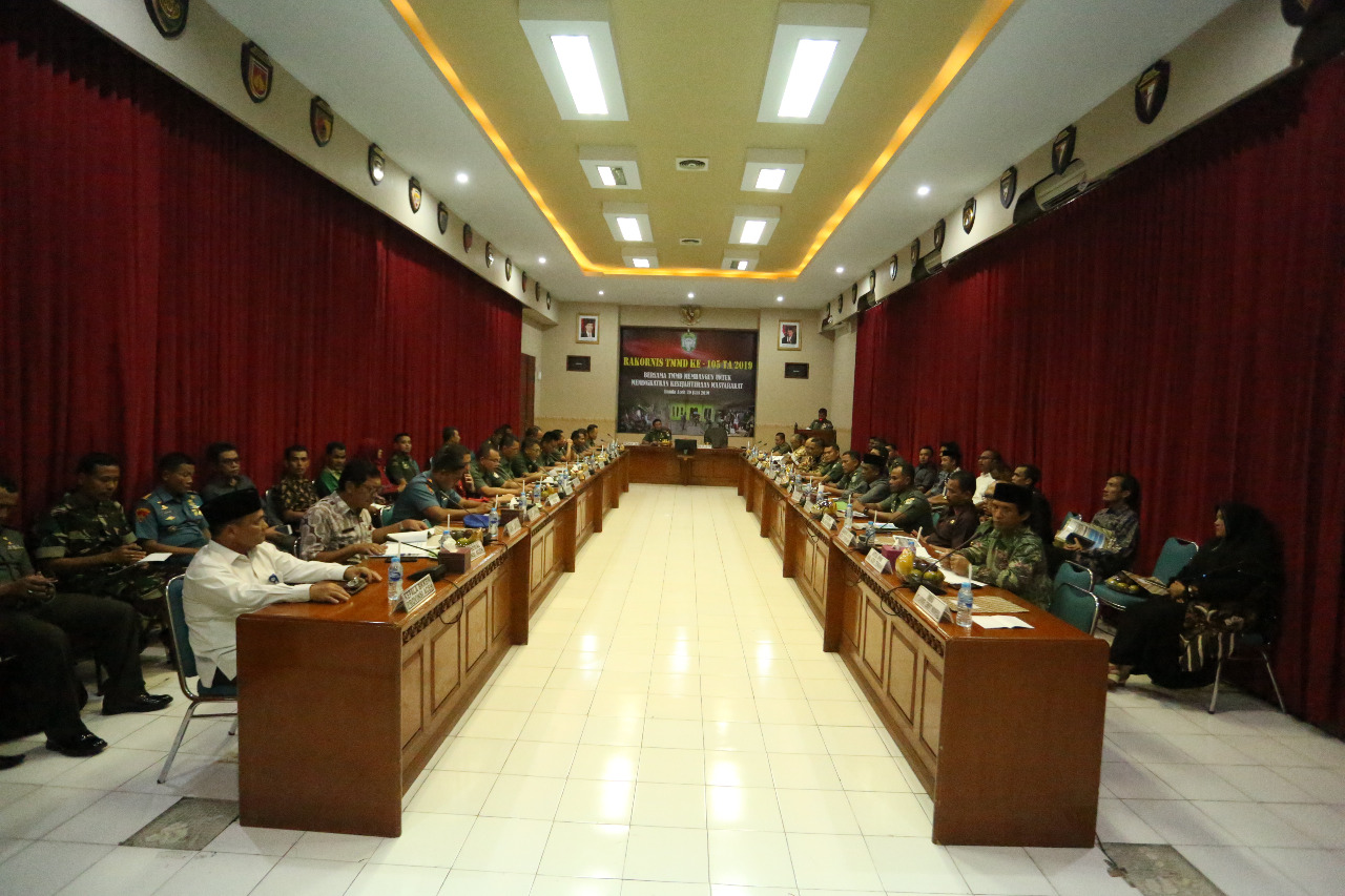 Pangdam IM Pimpin Rakornis TMMD Ke-105 Ta. 2019