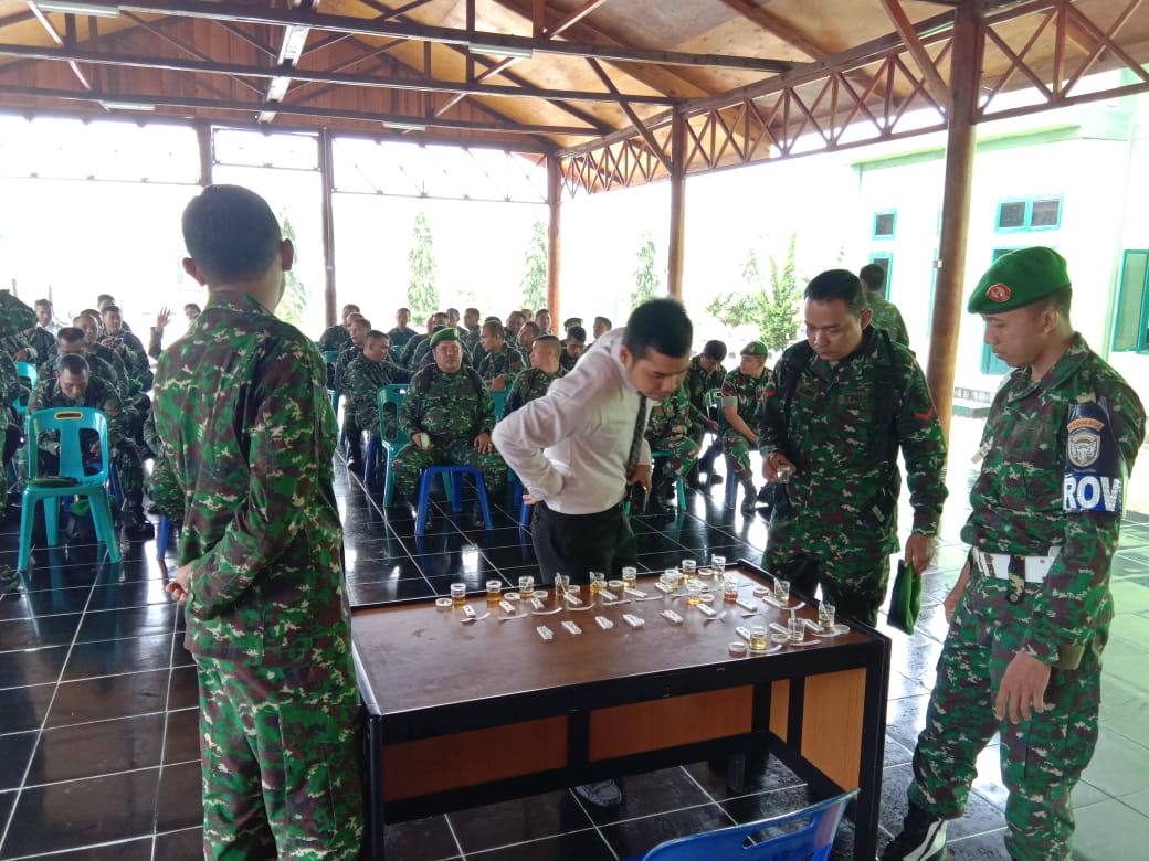 Cegah Penyalahgunaan Narkoba di Lingkungan TNI, Kodim Periksa Urine Puluhan Prajurit
