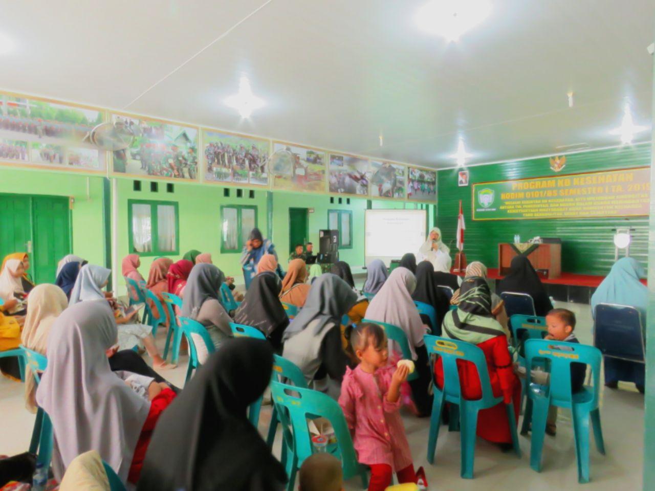 Kodim 0101/BS Bersama BKKBN Kota Banda Aceh Gelar KB Kesehatan