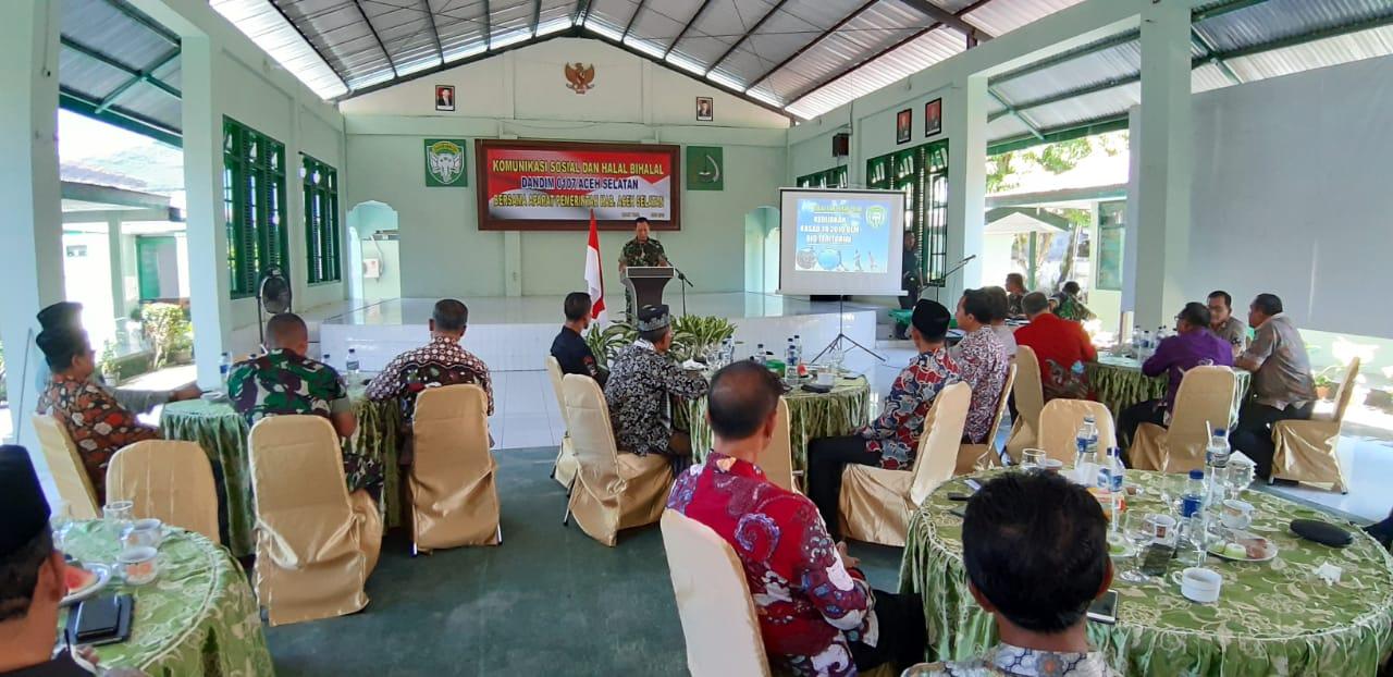 Dandim 0107 Halal Bihalal dengan Aparatur Pemerintah