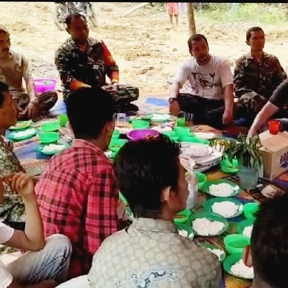 Dan Satgas TMMD-105 Reguler Kodim 0117/Atam Gelar Acara Syukuran Bersama Masyarakat