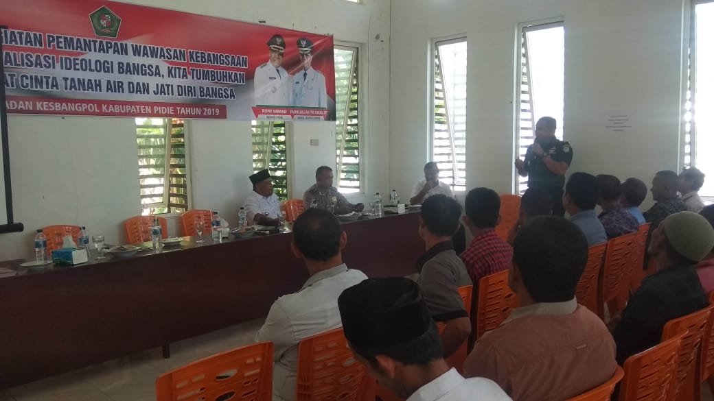 Dandim Pidie Isi Materi Wawasan Kebangsaan dan Disintegrasi Bangsa