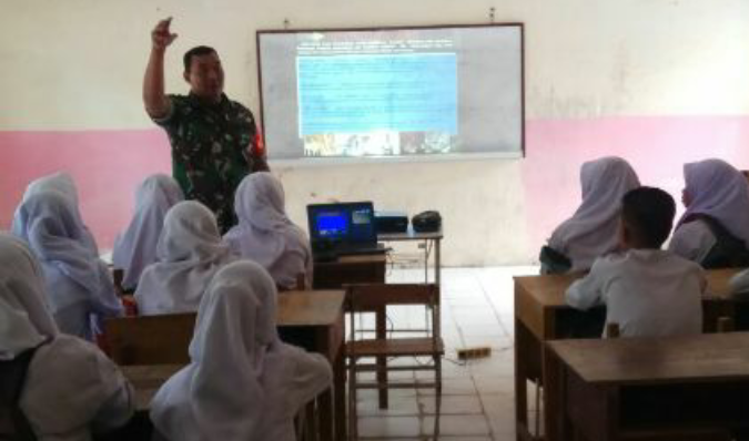 Serma Alot Pranoto Tanamkan Wasbang pada Generasi Penerus