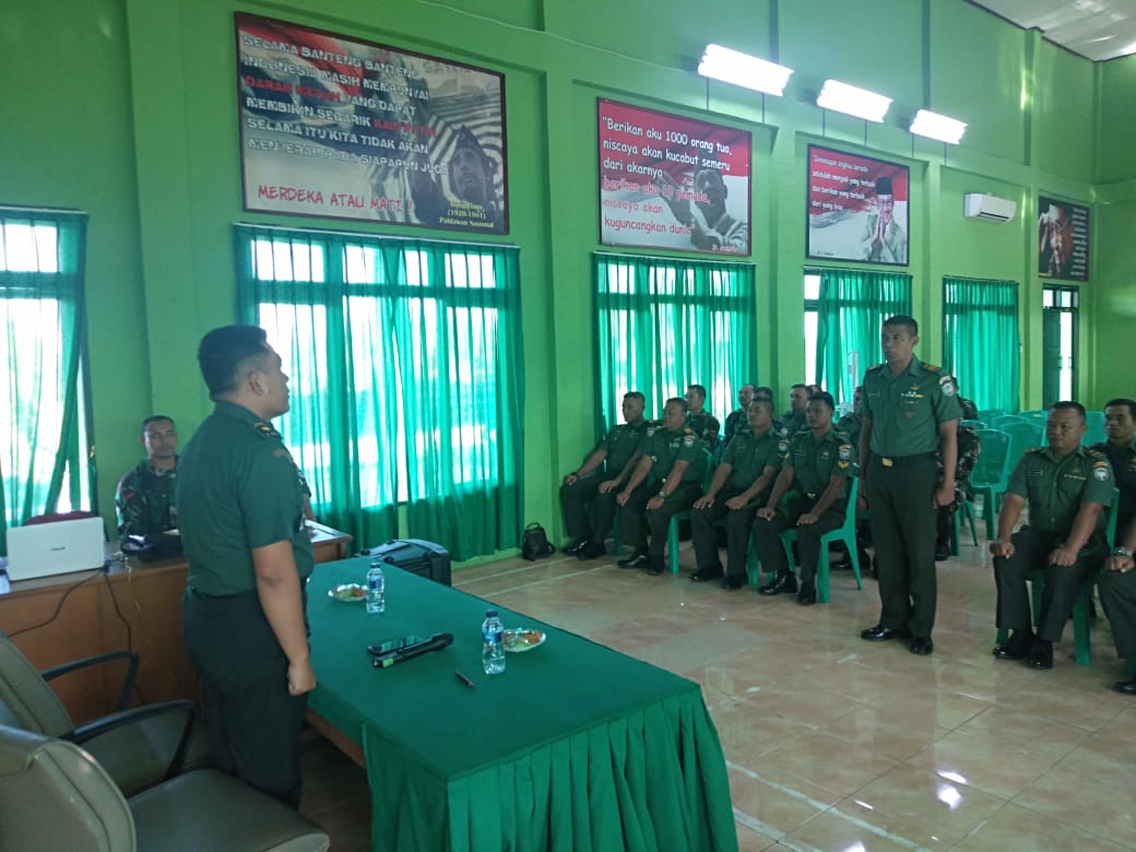 Kodim 0118 Laksanakan Kegiatan Sosialisasi Pembinaan Tata Ruang Wilayah Pertahanan Darat