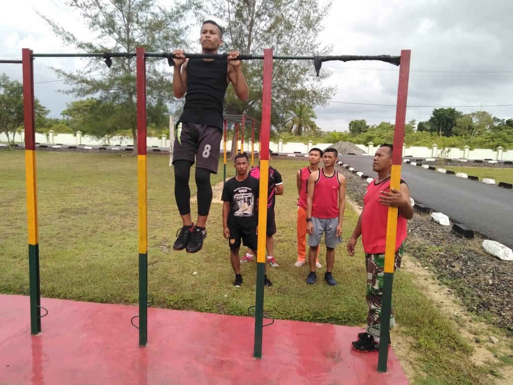 Kodim Aceh Jaya Bina Fisik Calon Prajurit TNI AD