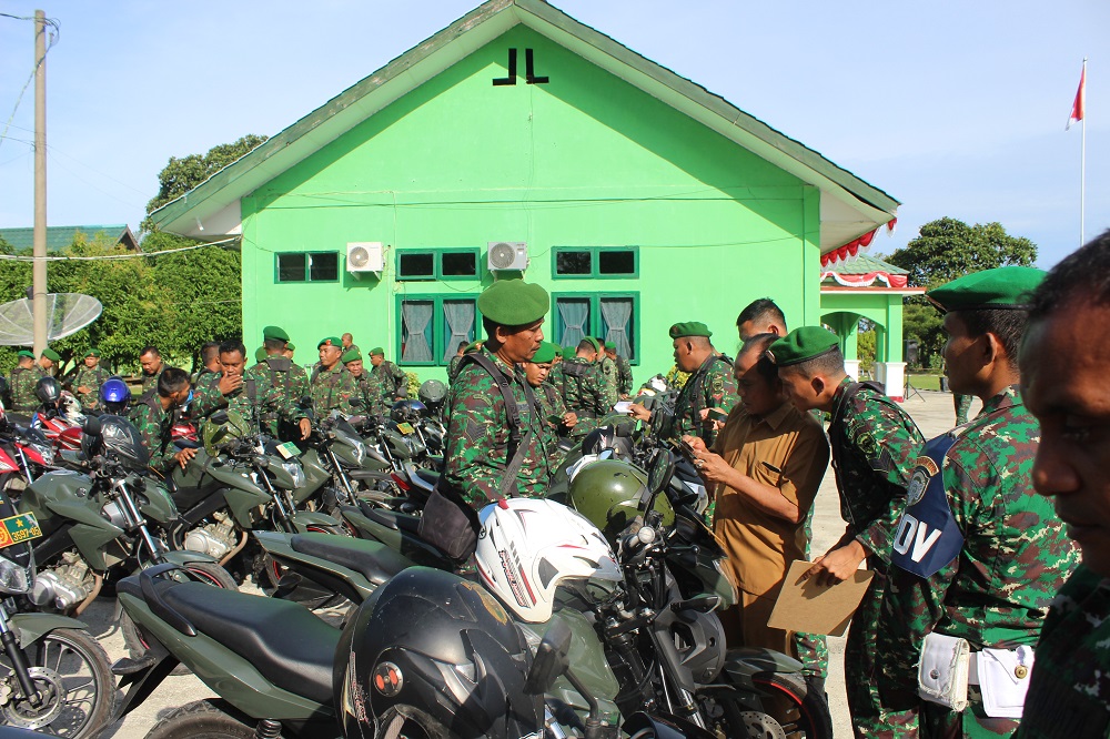 Cegah Pelanggaran, Kodim 0116/Nagan Raya Cek Kendaraan Anggota