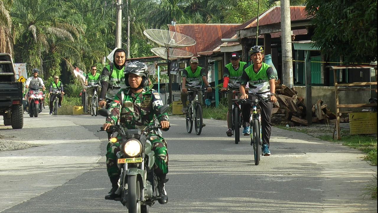 Dandim Kodim 0118/Subulussalam Gowes Bersama Prajurit