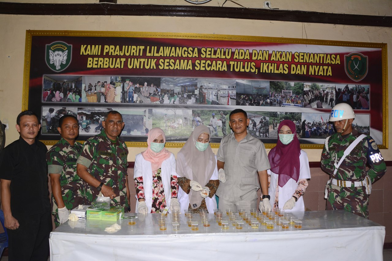 Sosialisasi P4GN, Personel Korem 011/LW Dites Urine