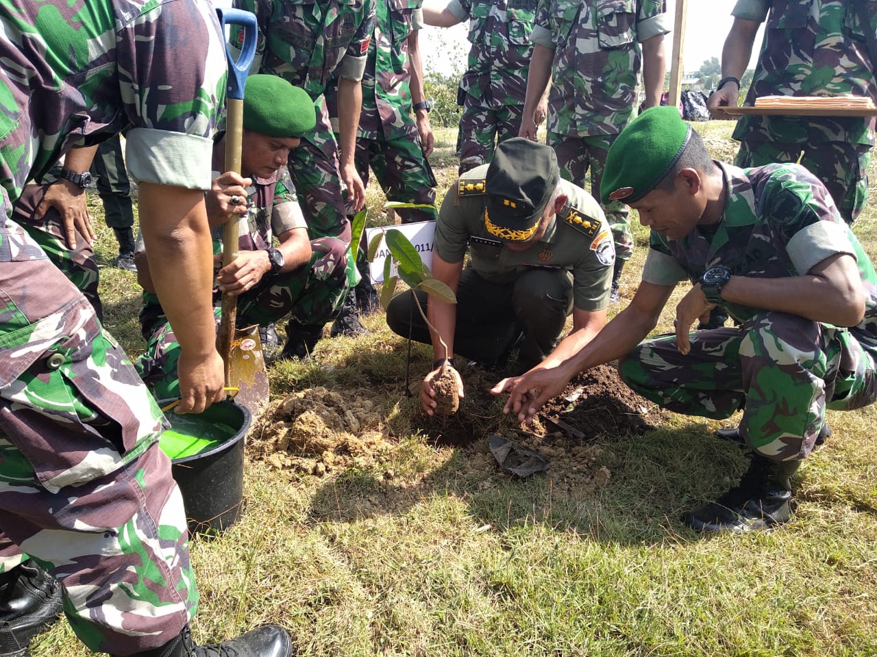 Dandim 0103/Aut: Penanaman Pohon untuk Mendukung Program Pemerintah