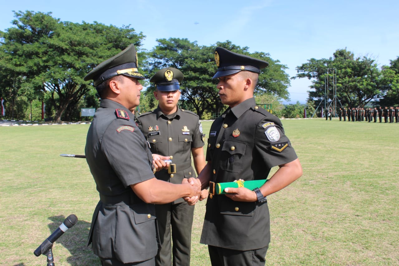 Danrindam IM tutup Pendidikan Kejuruan Bintara Infanteri TA. 2019 Di Tiro Pidie