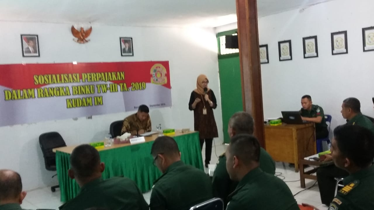 Kudam IM adakan Sosialisasi Perpajakan Dalam Rangka Binku Triwulan III TA. 2019