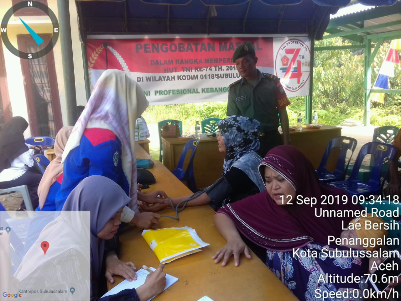 Bakti Sosial Dalam Rangka HUT TNI ke-74 Tahun 2019 di Wilayah Kodim 0118/Subulussalam