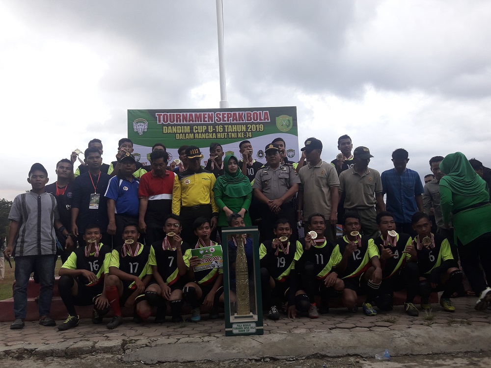 Letkol Arm Sugiharto, Resmi Tutup Dandim Cup U-16