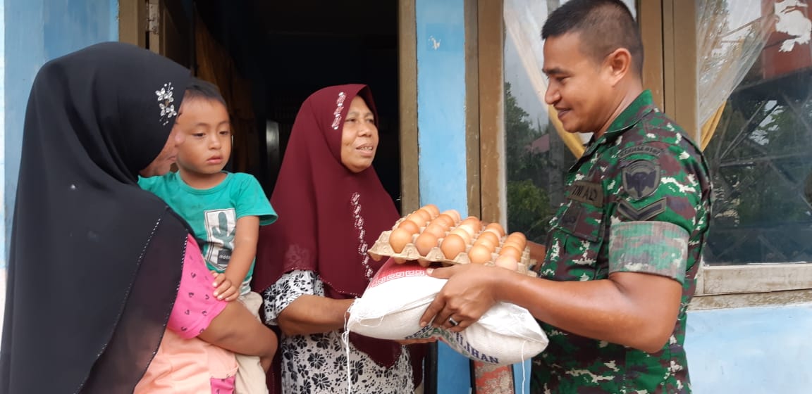 Berikan Sembako Ini Harapan Serda Zainal Amri
