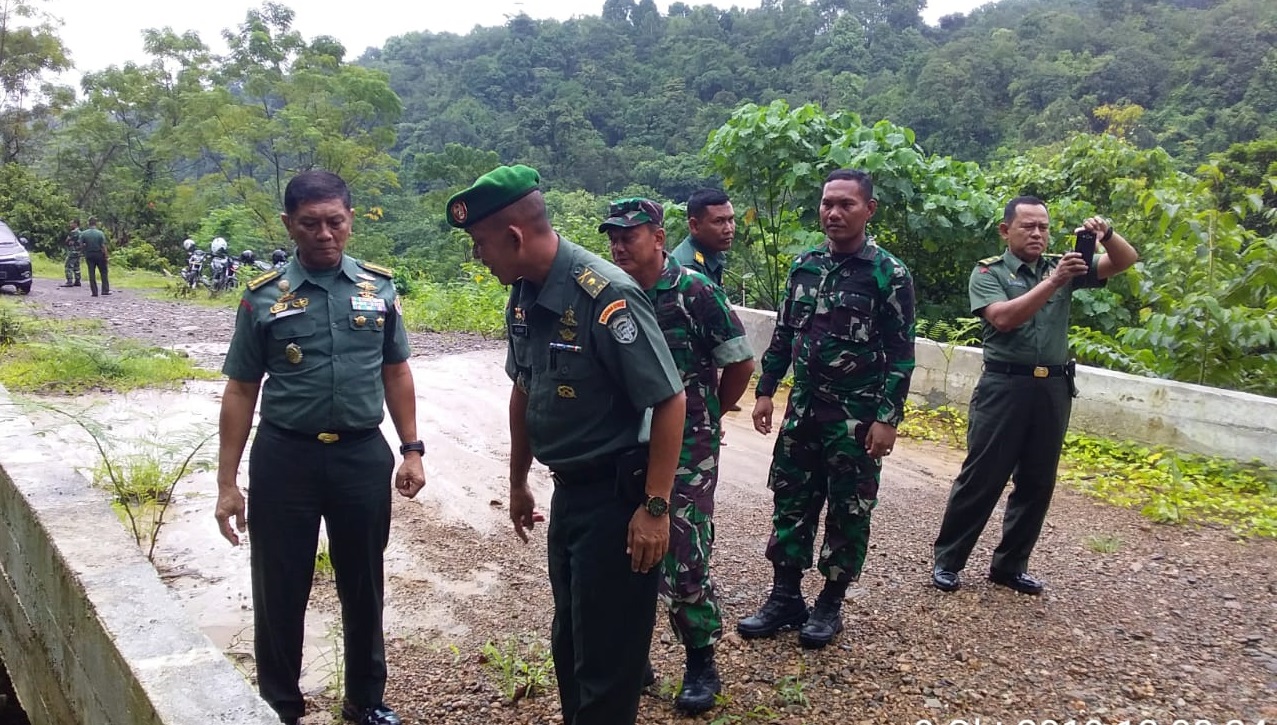 Tim Wasrik Pusterad Tinjau Hasil Fisik TMMD ke 103 Kodim 0102/Pidie