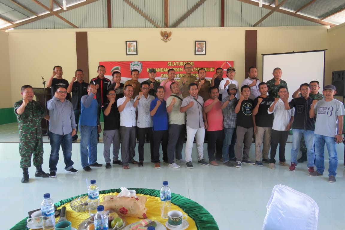 Dandim Simeulue Perkuat Sinergitas dengan Insan Pers