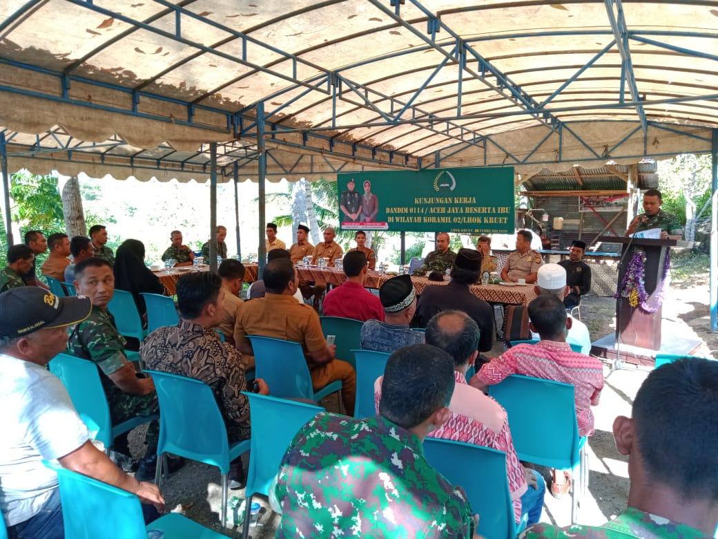 Masyarakat Sampoiniet  Minta Dandim Aceh Jaya Pelatihan Budi Daya Ikan Lele