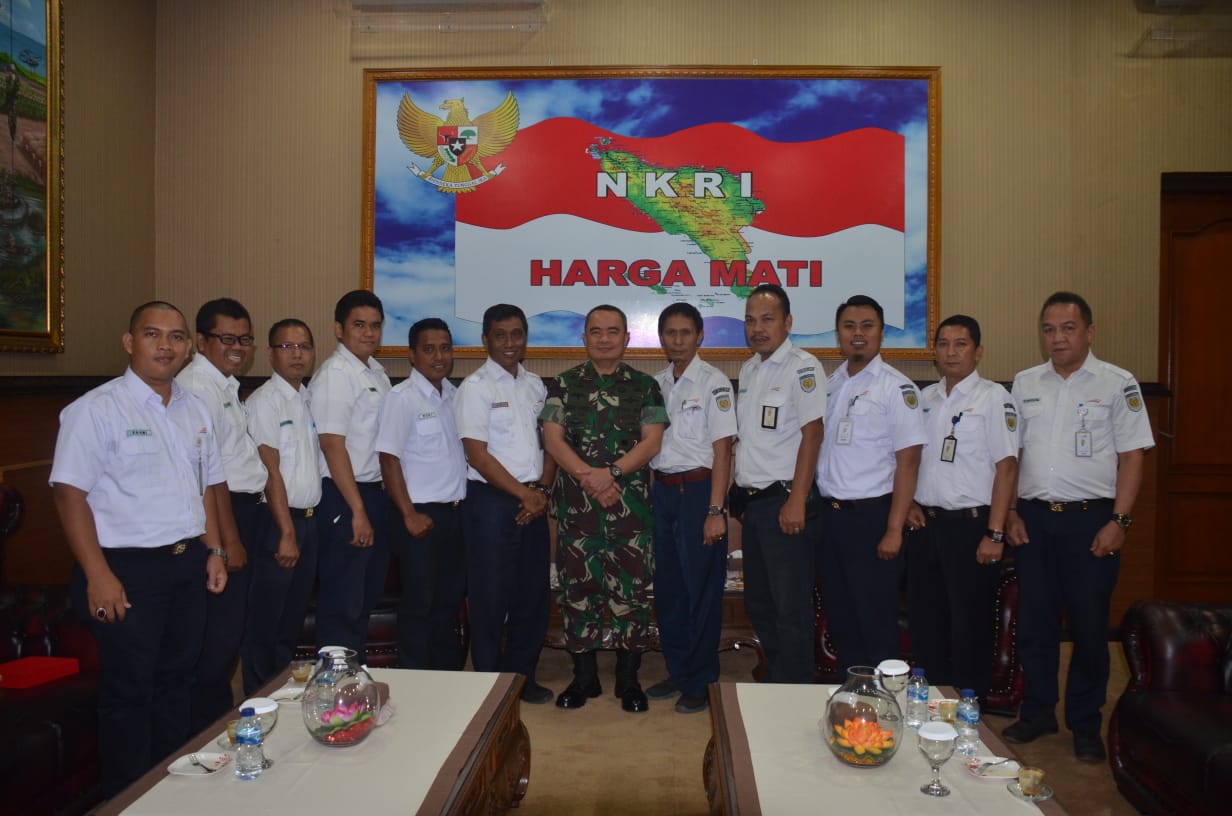 Pangdam IM Terima Audiensi dari PT KAI