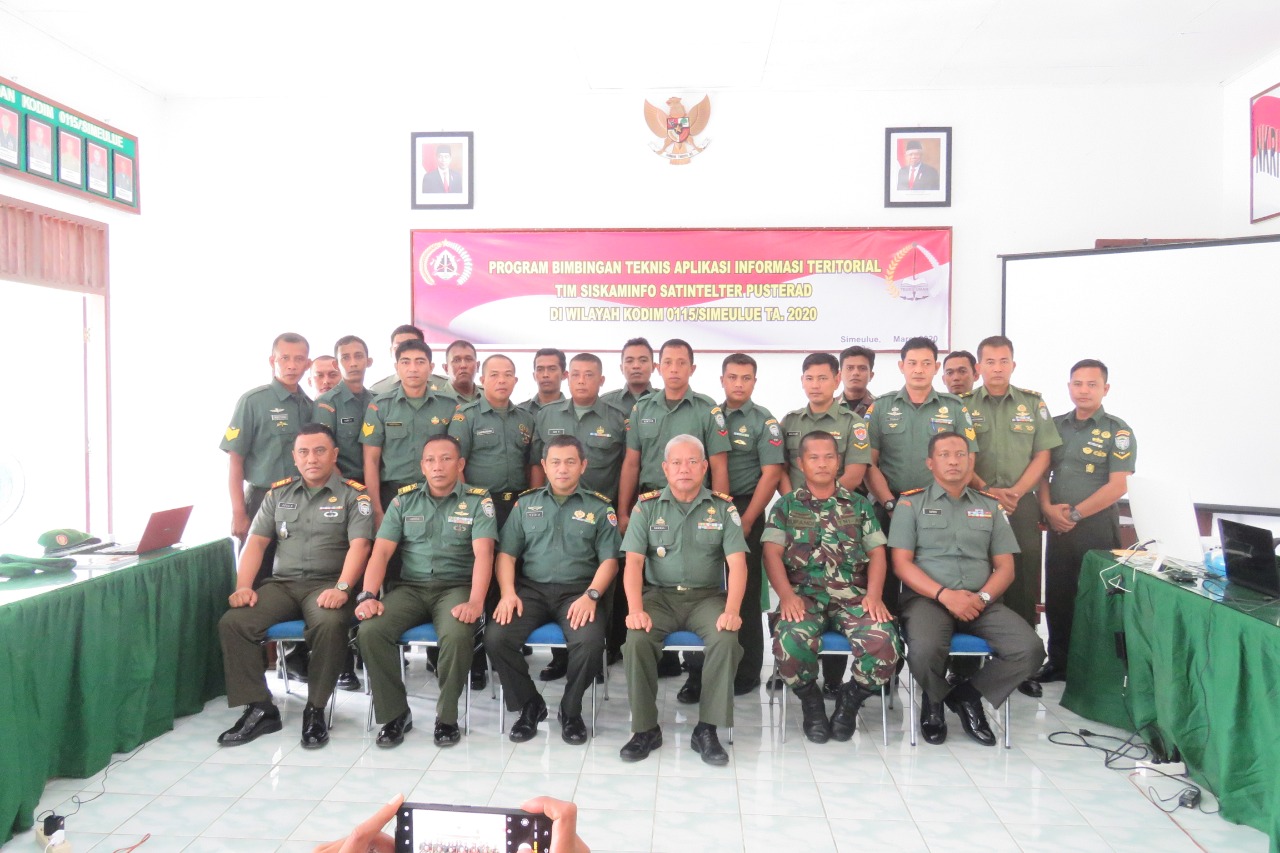 Tim Bimnis Pusterad Kunjungi Kodim 0115/Simeulue