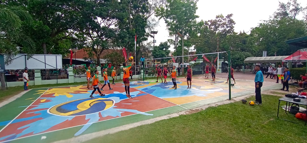 Dalam Rangka Memeriahkan HUT Bekangad ke 71, Tepbek 00-44-02 B/Langsa Gelar Turnamen Volly