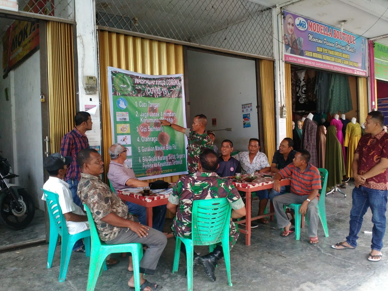 Jajaran Kodim 0116/Nagan Raya, Gelar Sosialisasi Ancaman Virus Corona Covid-19