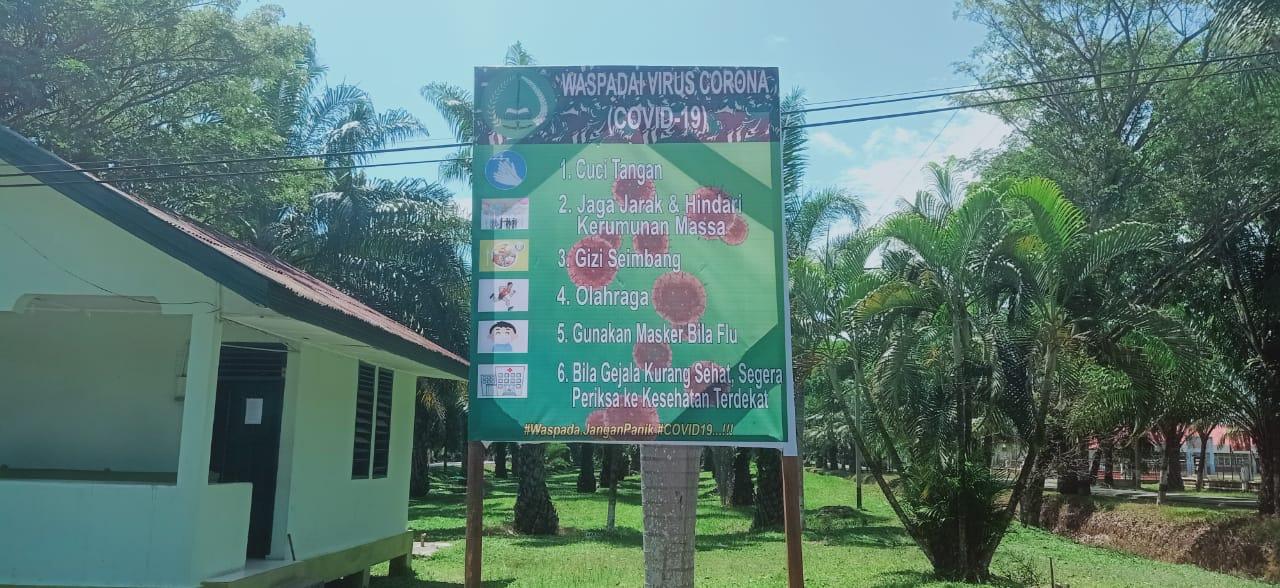 Waspadai Penyebaran Corona, Korem 012/TU Pasang Spanduk Himbauan