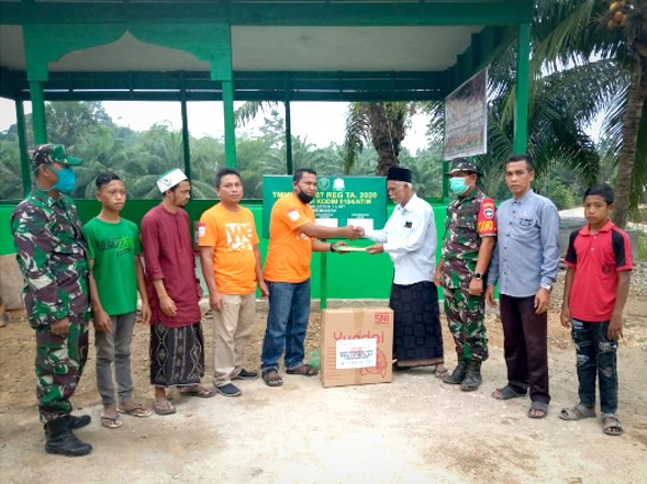 Satgas TMMD Kodim 0104/Atim Gandeng Komunitas Jadikan Meunasah Baitul Huda Jadi Rumah Idaman Santri