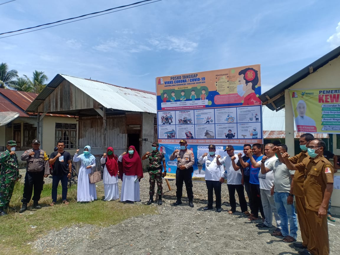 Cegah Corona, Kodim Nagan Raya Dorong Desa Dirikan Gampong Siaga Covid-19