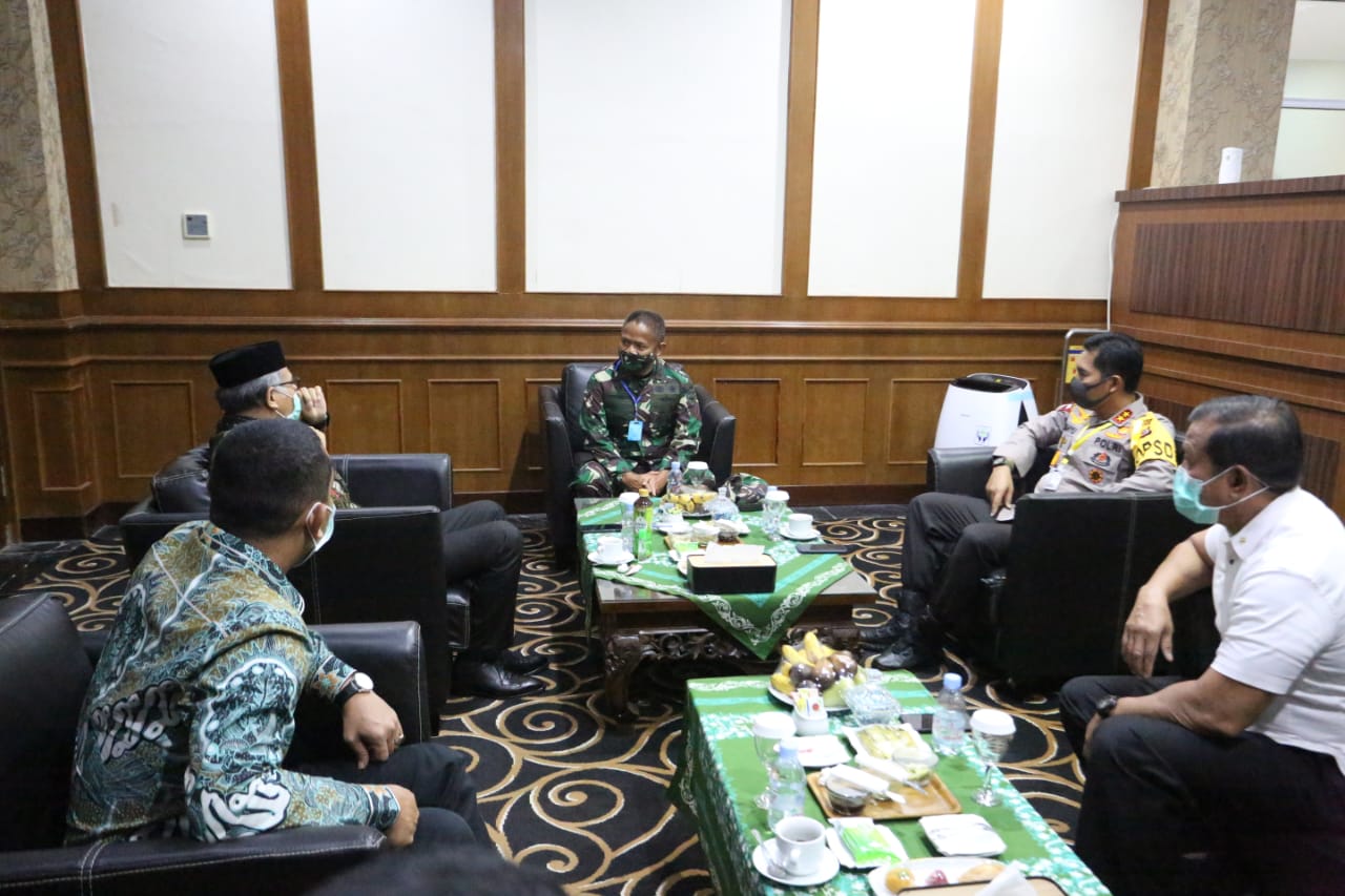 Forkopimda Aceh dan PJU Kodam IM Sambut Pangdam IM Sesuai Protokol Kesehatan