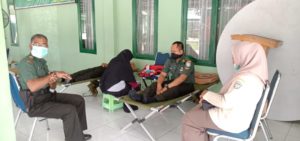 Membantu Ketersediaan Darah Untuk PMI Akibat Pandemi Covid-19, Kodim 0111/Bireuen Gelar Donor Darah
