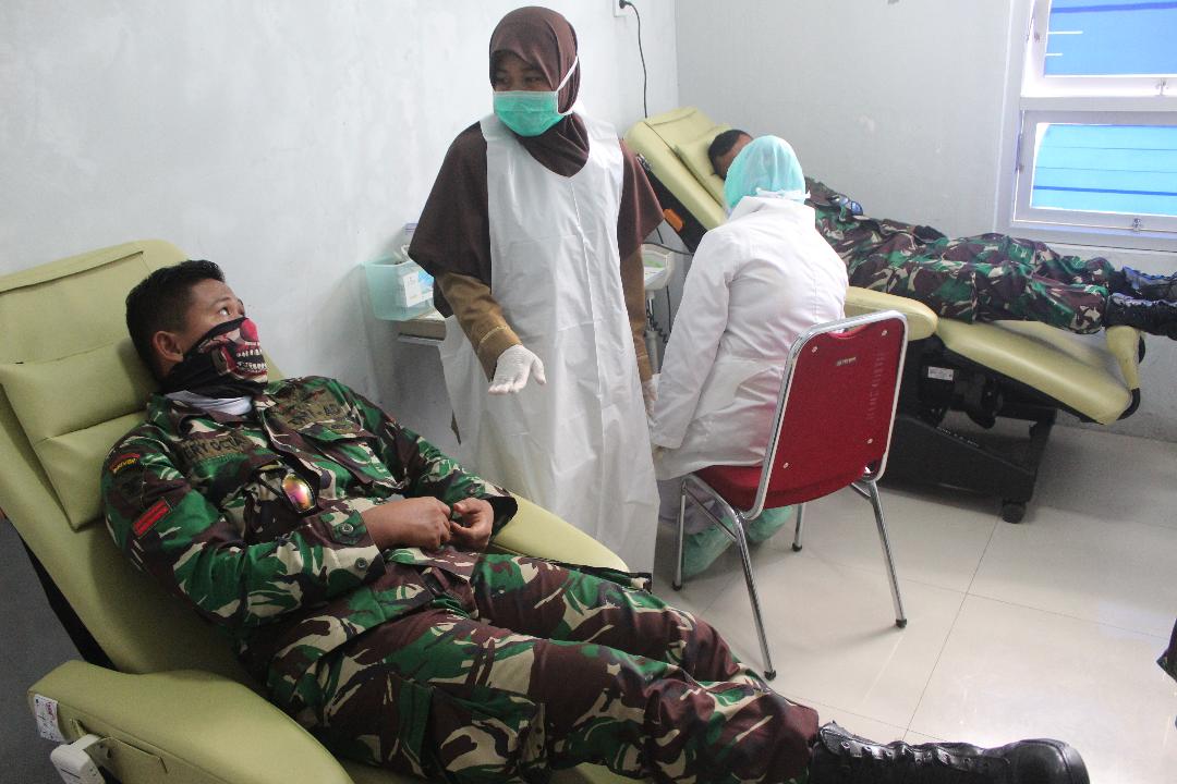 Kodim Nagan Raya Gelar Donor Darah