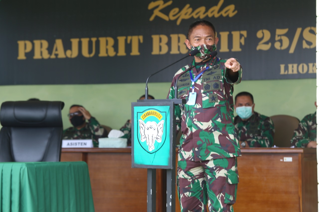 Saat Kunker, Ini Pesan Pangdam IM kepada Prajurit