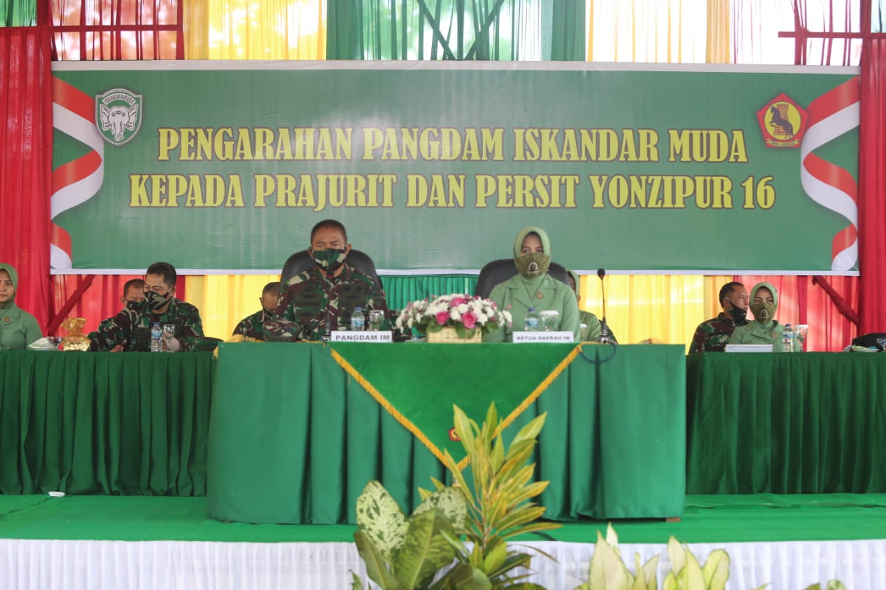 Pangdam IM Kunjungan Kerja Ke Yon Zipur 16/DA