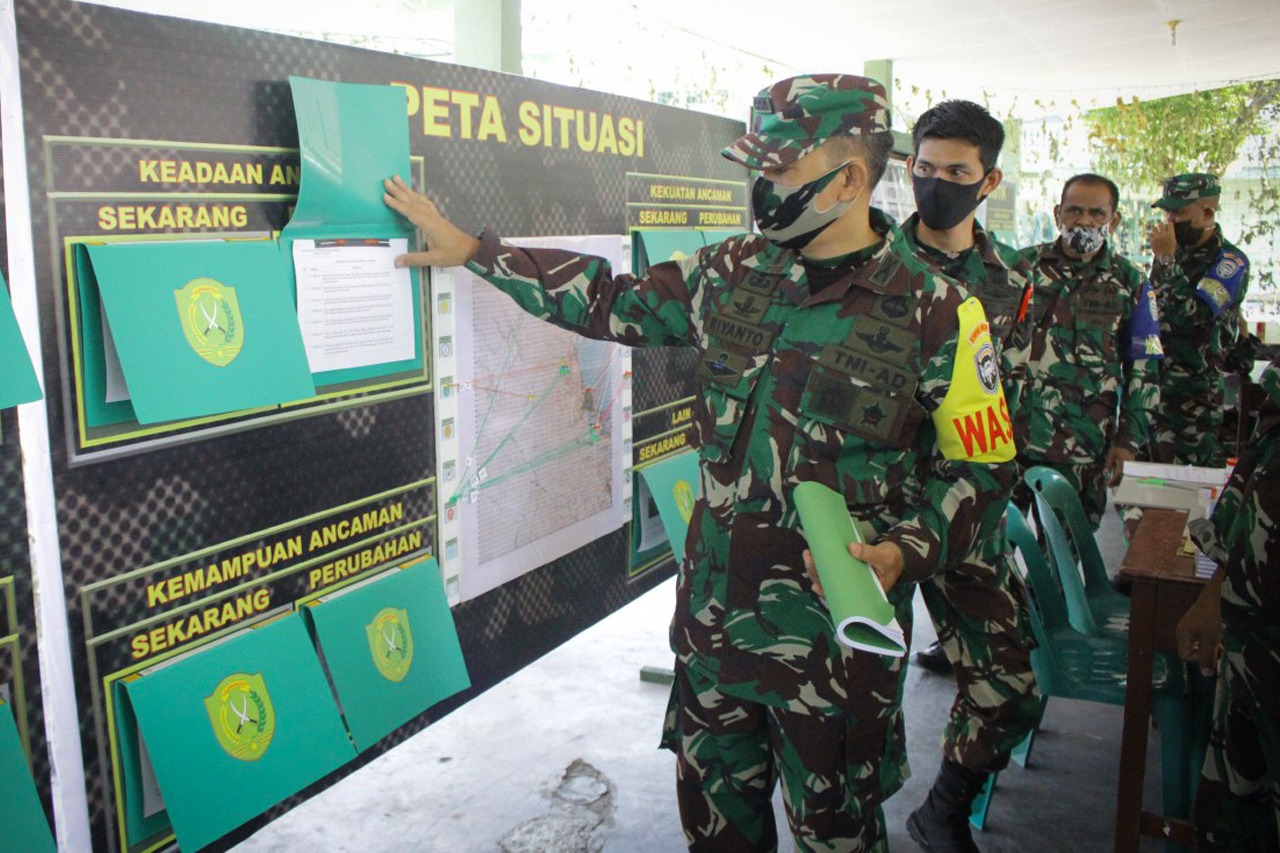 Latihan Posko-I Kodim 0104/Atim Resmi Ditutup