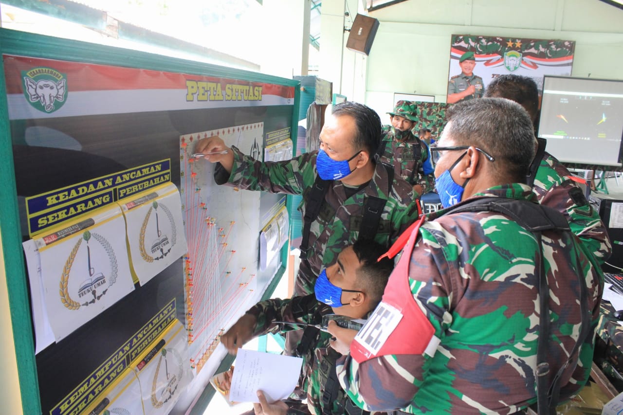 Gelar Latihan Posko I, Kodim Aceh Selatan Siap Membantu Pemda Menangani Karhutla